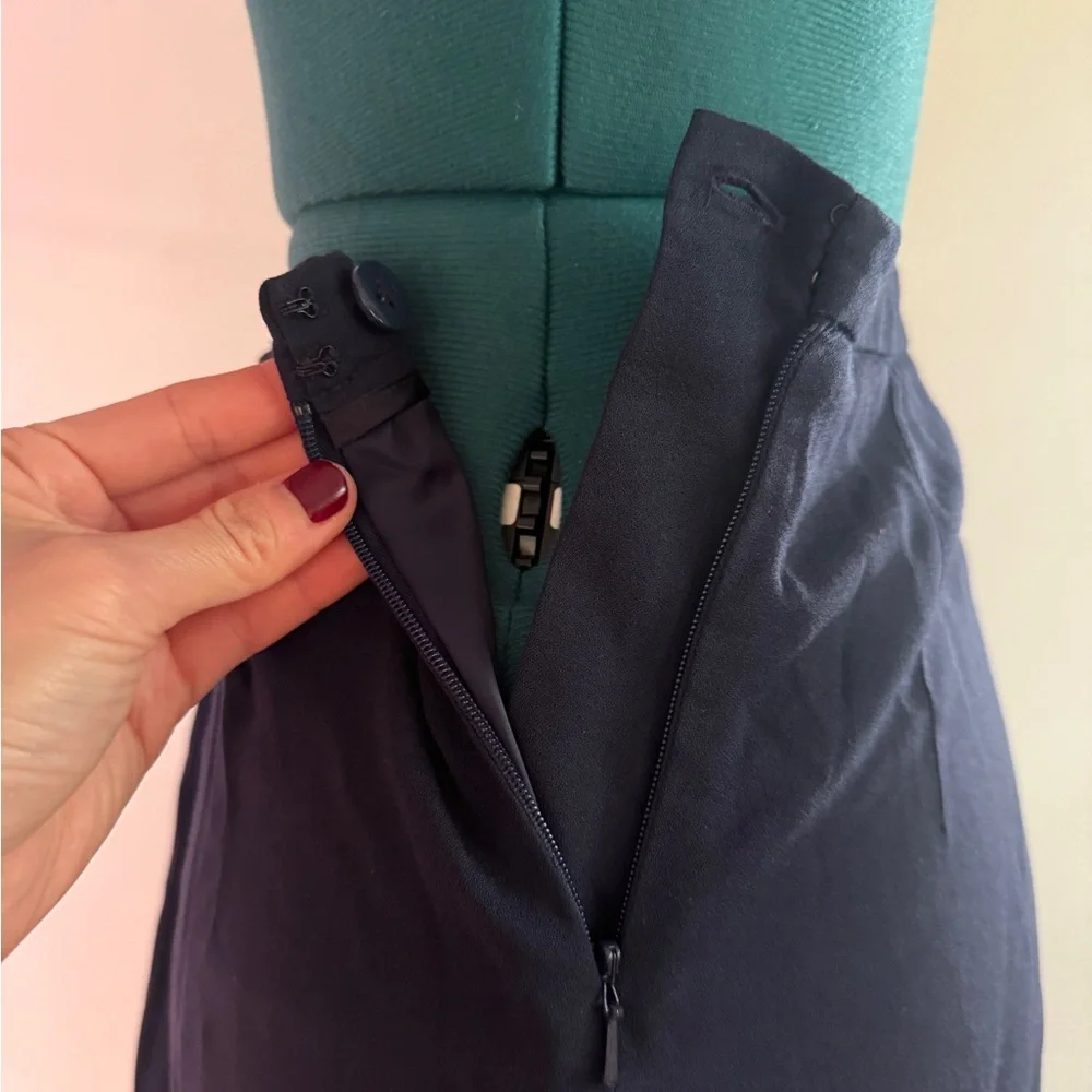 Maison Martin Margiela Asymmetrical Navy Blue Layered Skirt - Picture 5 of 7